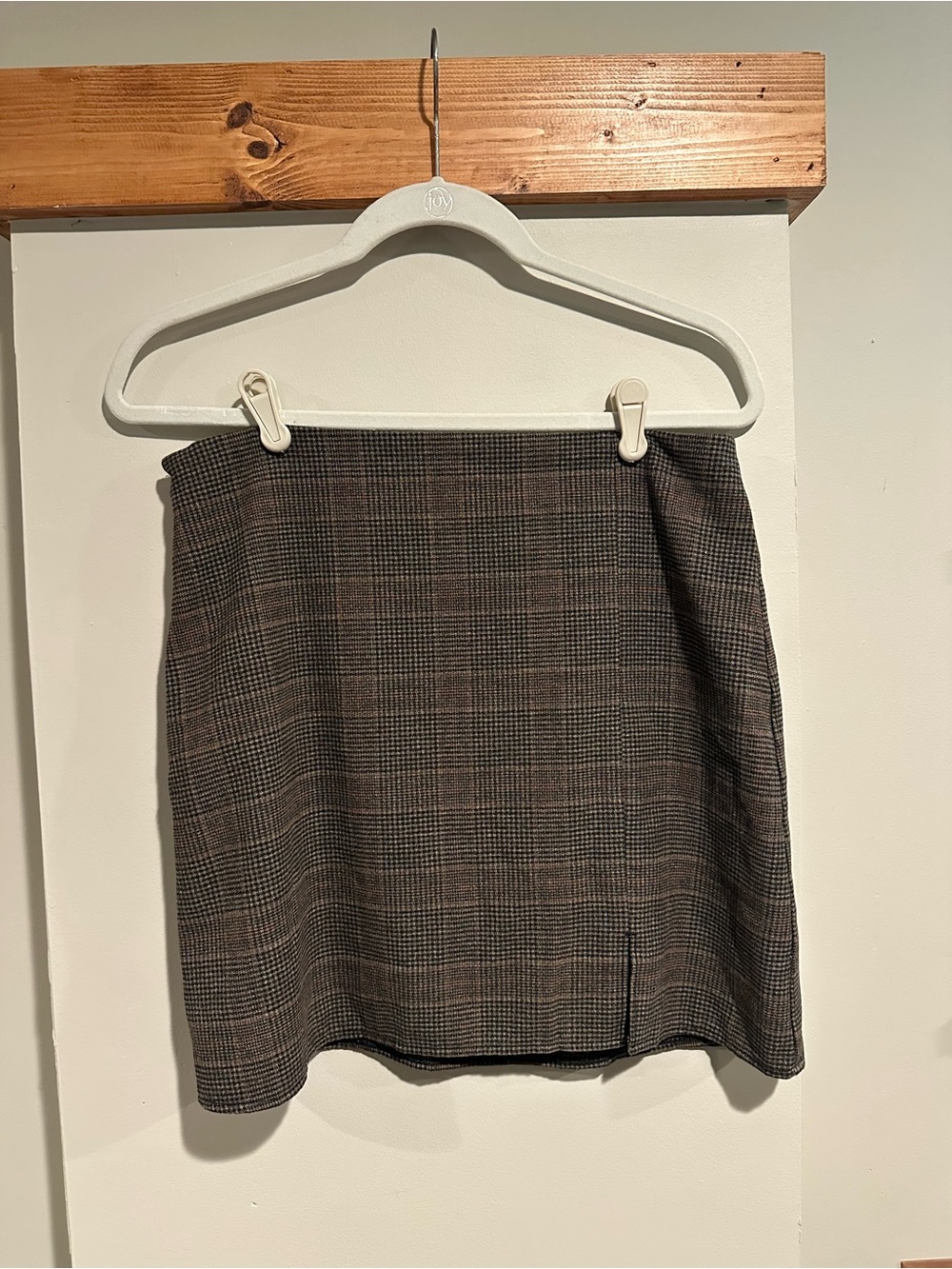 Old Navy Brown Plaid Mini Skirt
